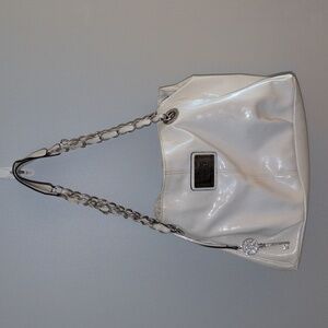 Nicole Miller Cream Shoulder Bag